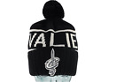 Mitchell & Ness Cleveland Cavaliers Basketball Spell Out Winter Pom Beanie Hat