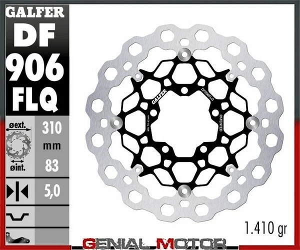 Galfer Disco Freno Anteriore Cubiq 310X5mm Triumph Street Scrambler 2017>2018 - Изображение 1 из 1