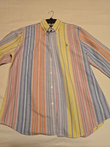 Ralph Lauren klassisches Langarmhemd mit Knöpfen Herren L, mehrfarbig - Bild 1 von 9