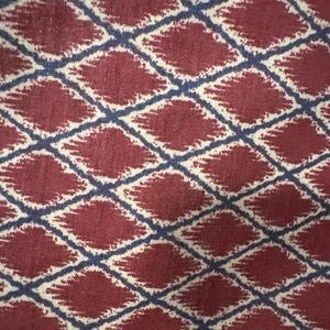 gonna letto waverly XL full o queen rosso blu a quadri tradizionale classica  - Foto 1 di 2