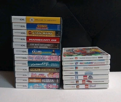 CASE & MANUALS ONLY Lot Of 19 Nintendo DS & 3DS OEM Mario Smash Bros - NO GAMES - Image 1 of 4