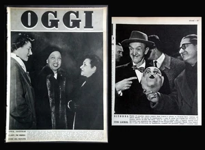 OGGI 1950#17 Fatima Riza Pahlevi - Stanlio e Ollio - San Michele di Pagana - Imagen 1 de 14