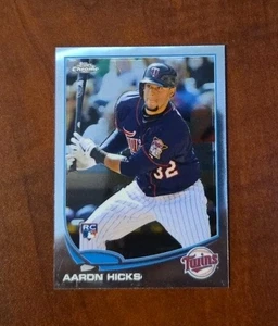 2013 Topps Chrome #179 Aaron Hicks Refractors Minnesota Twins Rookie - Picture 1 of 1