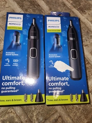 Lote de 2 recortadoras de nariz Philips Norelco 3000 lavables nariz orejas y cejas Foto 1 de 3