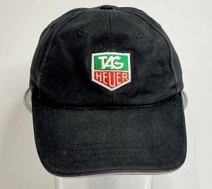 TAG Heuer Watch Black Gray Lip Twill Hat Adjustable Strap Embroidered Racing F1 - Picture 1 of 8