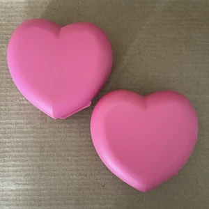 Contenedores de bocadillos Tupperware Heart Keeper San Valentín (juego de 2) rosa - Imagen 1 de 6