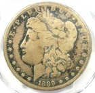 1889-CC MORGAN SILVER DOLLAR $1 CARSON CITY COIN - CERTIFIED PCGS VG DETAILS
