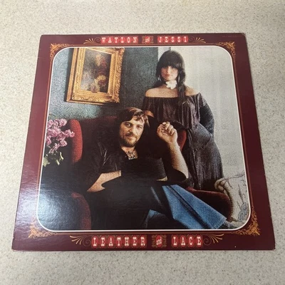 1981 Waylon & Jessi Leather And Lace Record 12" Vinyl LP 33 RPM AAL1-3931 - Image 1 of 4