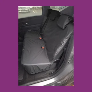 Dacia Jogger 2021+ Tailored 2nd Row Single & Double BLACK Waterproof Seat Covers - Picture 1 of 4