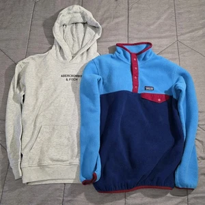 Patagonia Synchilla T-Snap & Abercrombie & Fitch Sweatshirts Jugend Large Größe 12 - Bild 1 von 18