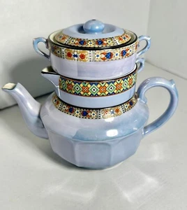 Vintage Tscheche-Slowakei Stapel Teekanne, Sahne und Zucker - Bild 1 von 5