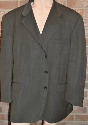 Jack Victor Montreal Blazer Mens 58L Big and Tall Brown 3 Button Virgen Wool EUC - Image 1 of 4