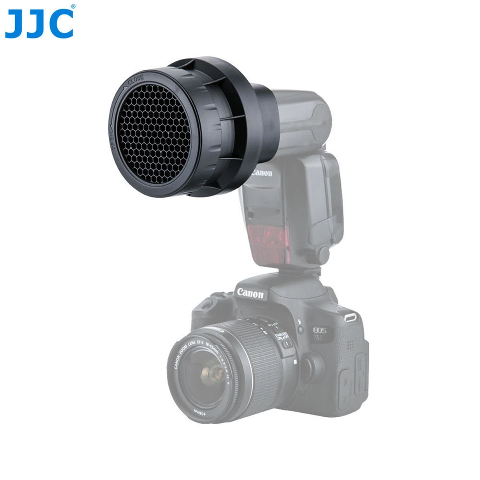 JJC 3-in-1 Stacking Honeycomb Grid Light Modifier for Canon 580EX II 600EX RT - Image 1 of 4