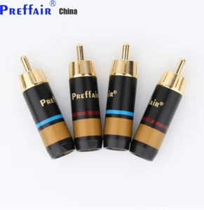 HIFI RCA Plug Audio Coaxial RCA Connectors Signal Wire Terminal Cables Adapters - Picture 1 of 5