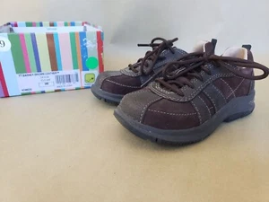 NIB Stride Rite TT Barney Leather shoes 9M brown suede boys sneakers - Picture 1 of 7