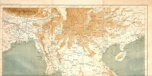 INDOCHINE / ANCIENNE CARTE / OLD MAP 1883 - Picture 1 of 3