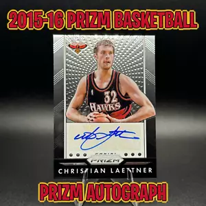 CHRISTIAN LAETTNER AUTO ~ 2015-16 PANINI PRIZM / AUTOGRAPH #P-CLT ~ ATL HAWKS - Picture 1 of 2