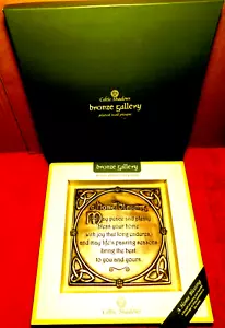 Celtic Shadows~Bronze Gallery A Home Blessing Bronze Plated Wall Plaque NEW!! - Picture 1 of 21