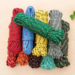 1 Stück dicke multifunktionale Nylon Wäscheleine, rutschfestes und winddichtes Seil 32 Fuß - Bild 1 von 1
