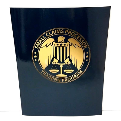 Small Claims Processor Training Program Book - 144 pages - Image 1 of 3