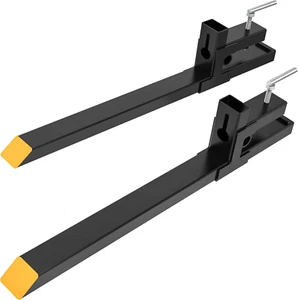 43" 2000Lbs Clamp on Pallet Forks Heavy-Duty Tractor Forks - Picture 1 of 11