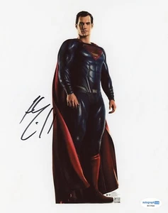 AUTÓGRAFO Henry Cavill - Superman - Hombre de Acero - Foto Firmada 10x8 ACOA - Imagen 1 de 1