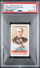 1924 Teofani & Co Great Inventors #1 THOMAS ALVA EDISON PSA 5 EX