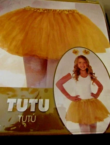 Gold - Girls Dress Up Costume Tulle Tutu Girls One Size up 10 sparkle NIP NEW - Picture 1 of 5