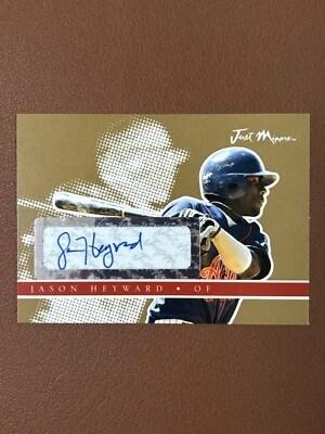 2008 Just Minors - #7 Jason Heyward /50 - Rookie Autograph Gold Edition (RC) - Image 1 of 2