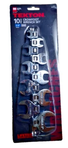 TEKTON 2575, 10-Piece 3/8 Inch Drive Crowfoot Wrench Set (Inch) - Picture 1 of 2