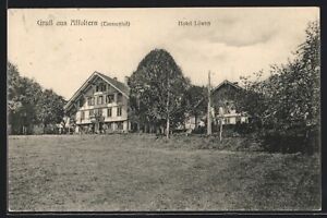 Affoltern /Emmental, Hotel Löwen mit Wiese, Ansichtskarte 1909 