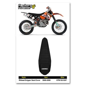 2005-2006 KTM SX-SXF Seat Cover Gripper by Enjoy Mfg ALL BLACK #73 - Picture 1 of 5