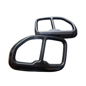 Gloss Black Stainless Steel Rear Exhaust Muffler Tip Cover Fits 18-21 G01 X3 - Picture 1 of 2