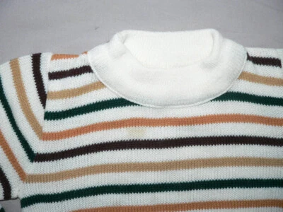 CAMISETA SUÉTER A RAYAS VINTAGE AÑOS 60 70 80 NIÑOS JÓVENES NIÑOS 3T ORLON MOD GRUNGE Foto 1 de 4