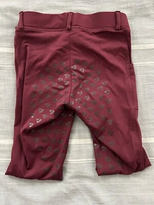 Aubrion wine riding tights size 11-12 excellent condition - Picture 1 of 3