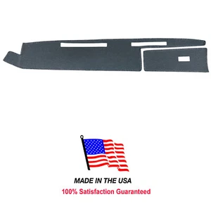 Tapis de tableau de bord moquette gris compatible avec cache tableau de bord Jeep Cherokee 1984-1996 fabriqué aux États-Unis - Photo 1/11