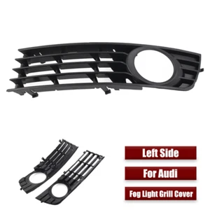 Cubierta de rejilla antiniebla para parachoques delantero izquierdo negro para Audi A4 B6 2001-05 - Imagen 1 de 6