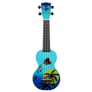 Mahalo Designer Series Soprano Ukulele - Hawaii (Blue Burst) - Picture 1 of 2