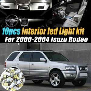 10Pc Super White Car Interior LED Light Kit Pack for 2000-2004 Isuzu Rodeo - Foto 1 di 8