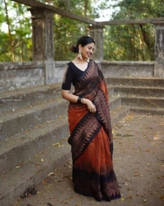 DESIGNER WEDDING PARTY WEAR SAREE SARI NEW BOLLYWOOD PAKISTANI SARI INDIAN WOMEN - Picture 1 of 17
