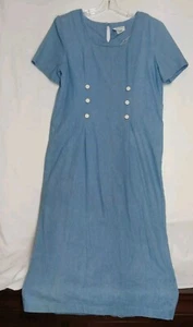 Elisabeth Claiborne Gr. 10 Vintage Denim Maxi Cottagecore Y2K 80er Retro Klassiker  - Bild 1 von 4