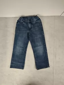 Calvin Klein Girls (Kids) Slim Straight Leg Cotton Blend Blue Jeans Size 5 - Picture 1 of 9