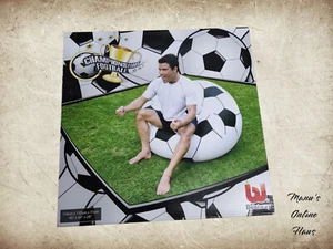 Bestway Luftsessel Fußball Beanless Soccer Ball 114x112cm Sessel aufblasbar - Bild 1 von 3