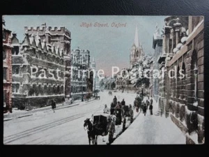 c1904 - Oxford High Street in Snowy winter conditions - showing horse & carraige - Picture 1 of 1