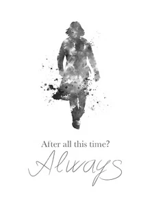 KUNSTDRUCK Severus Snape, Harry Potter Illustration, schwarz & weiß, Wandbild, Geschenk - Bild 1 von 2