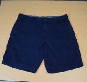 J Crew Stanton Blue Denim Jean Chino Shorts Flat Front Mens 35 x 9" - Picture 1 of 6