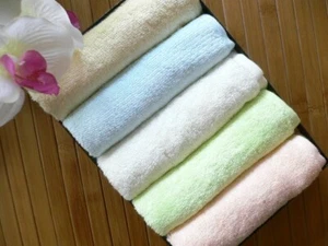 100% Natural Organic Bamboo Fiber Washcloths hand towel..set of 5 pc..extra soft - Picture 1 of 1