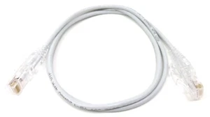 Micro Connectors  3ft Ultra Slim Cat6 Patch Cable (White) E08-003W-SLIM - Picture 1 of 4