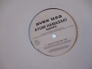 Ayumi Hamasaki/Appears (Junior Vasquez Mixes) AVA12 NM Vinyl RARE !! $19.95 - Imagen 1 de 2