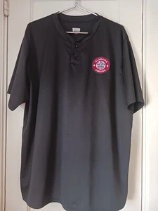 Agusta Sportwear 2XL Black Umpire Shirt Short Sleeve AL Dixie Youth Baseball - Picture 1 of 9